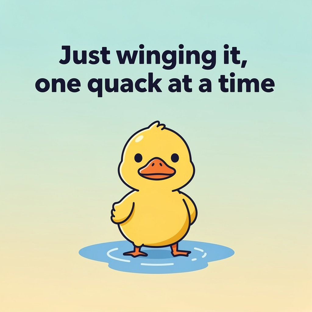Romantic Duck Puns: duck pun illustration