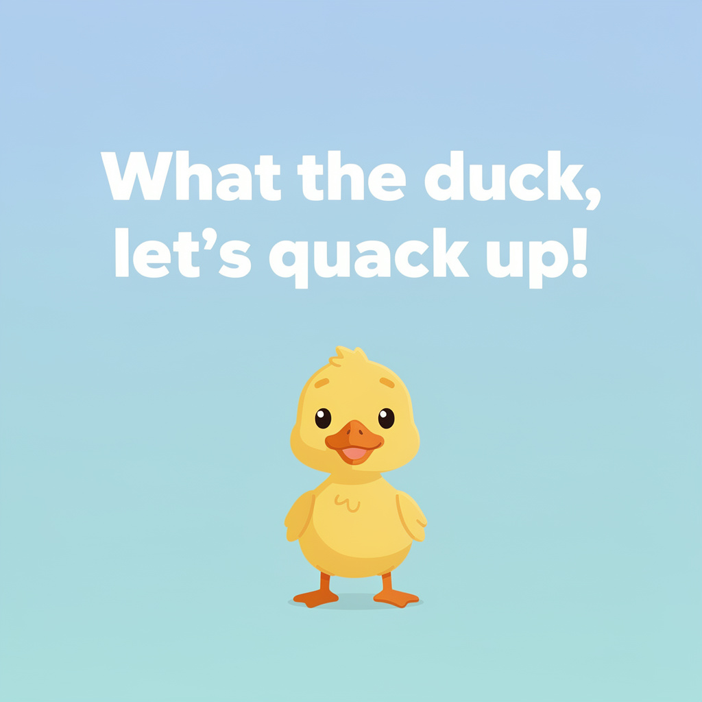 Punny Duck Names: duck pun illustration