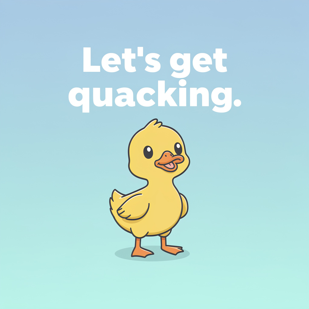 Duck Jokes for Kids: duck pun illustration