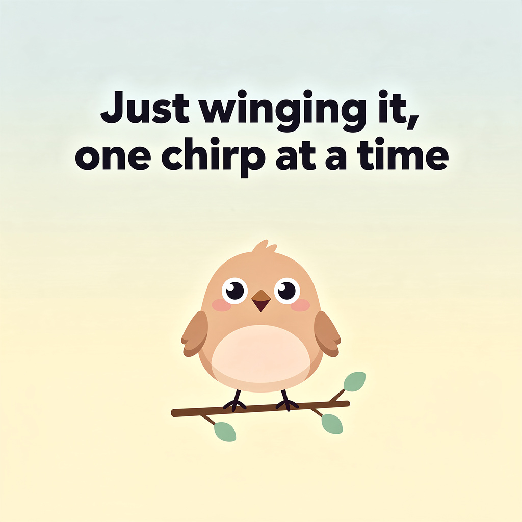 Funny Bird Puns for Instagram Captions: bird pun illustration