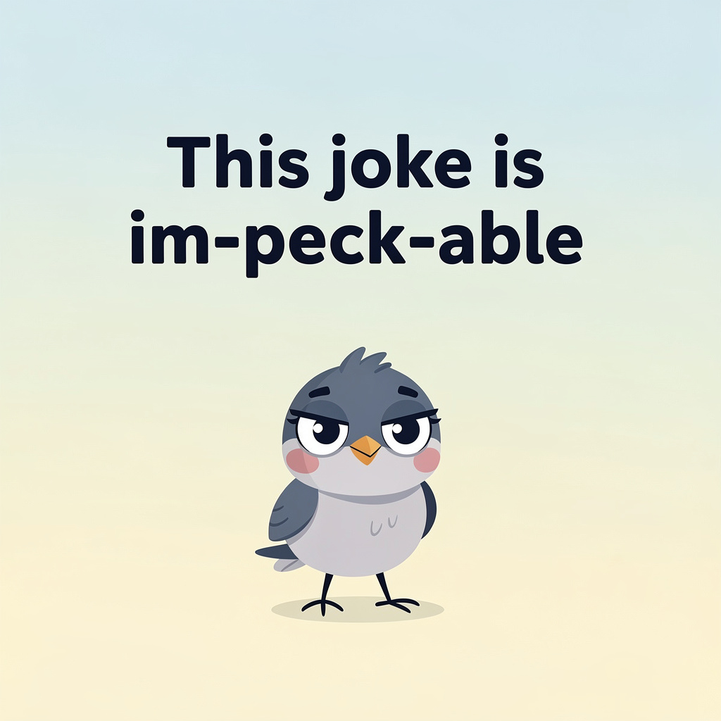 Romantic Bird Love Puns: bird pun illustration