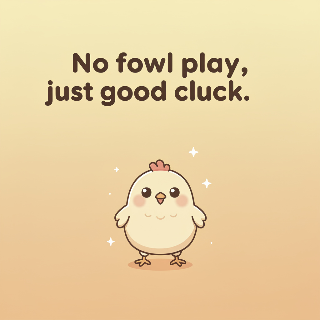 Rooster Puns That Rule the Roost: chicken pun illustration