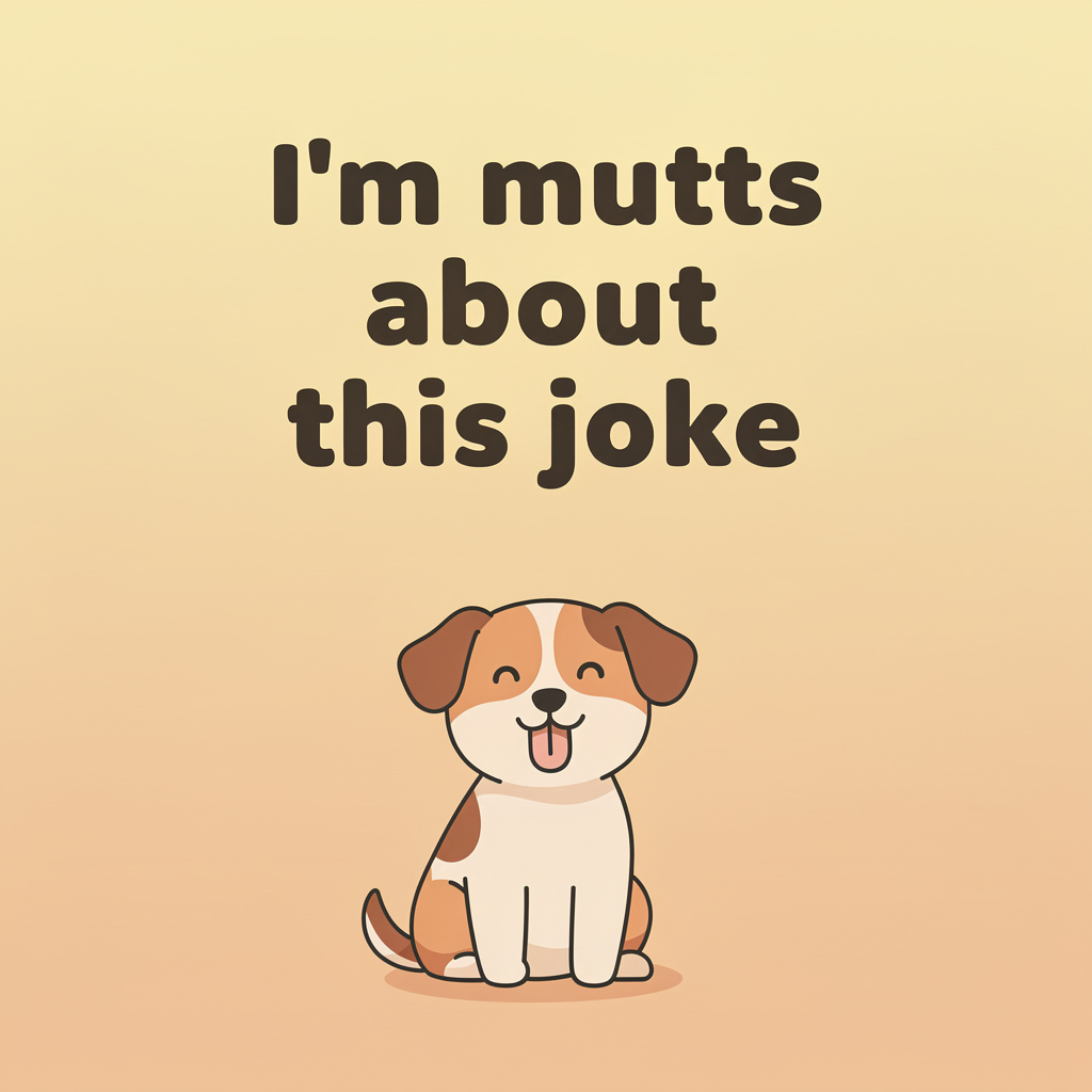 Funny Puns for Instagram Captions: dog pun illustration