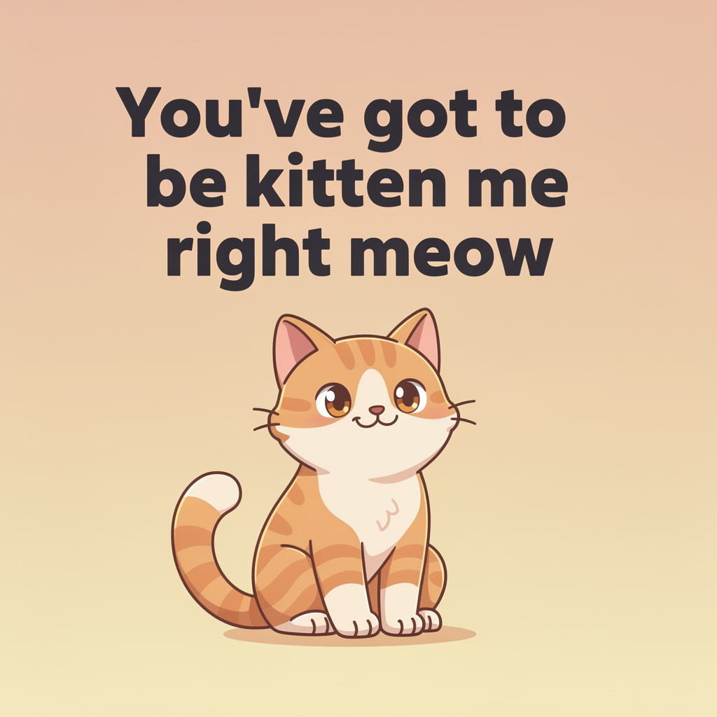 Cute Cat Puns for Kids: cat pun illustration