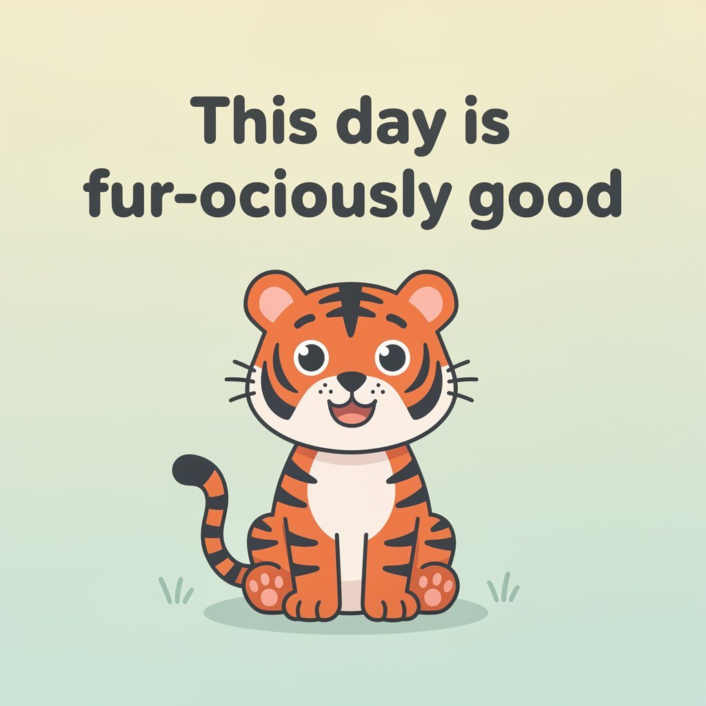 Clever Tiger Wordplay Puns: tiger pun illustration