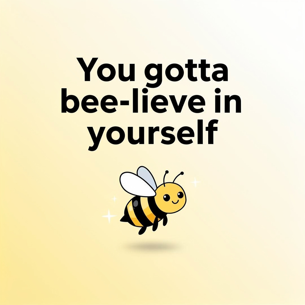 Bee Puns for Birthdays: bee pun illustration