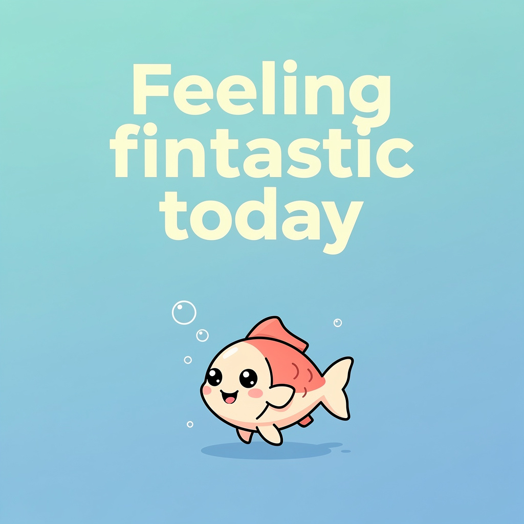 Goldfish Puns That Are Pure Gold: fish pun illustration