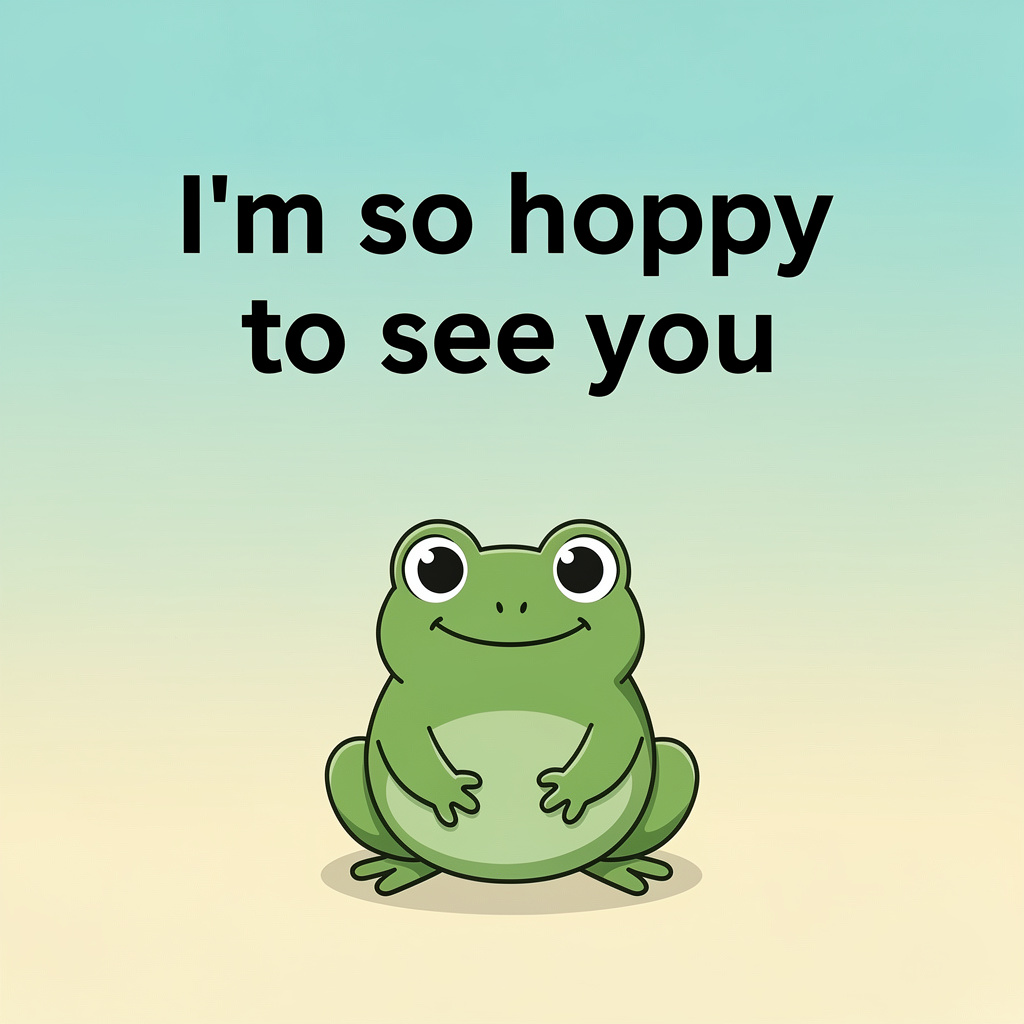 Ribbit Puns That Never Miss: frog pun illustration