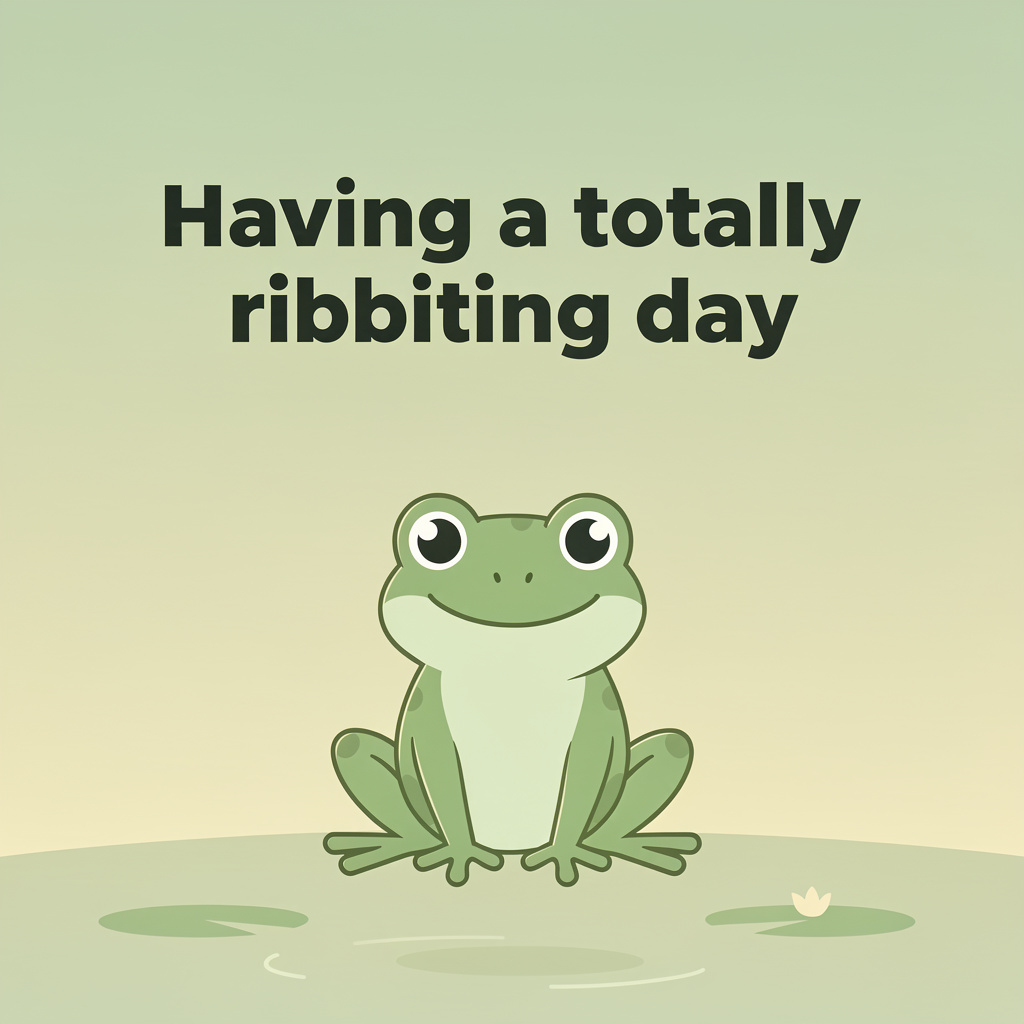 Hopping Mad Frog Puns: frog pun illustration