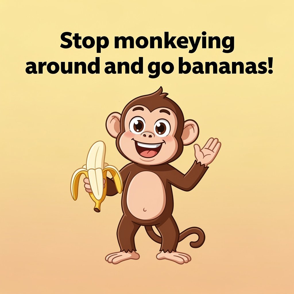Hilarious Monkey Jokes (Q&A Style): monkey pun illustration
