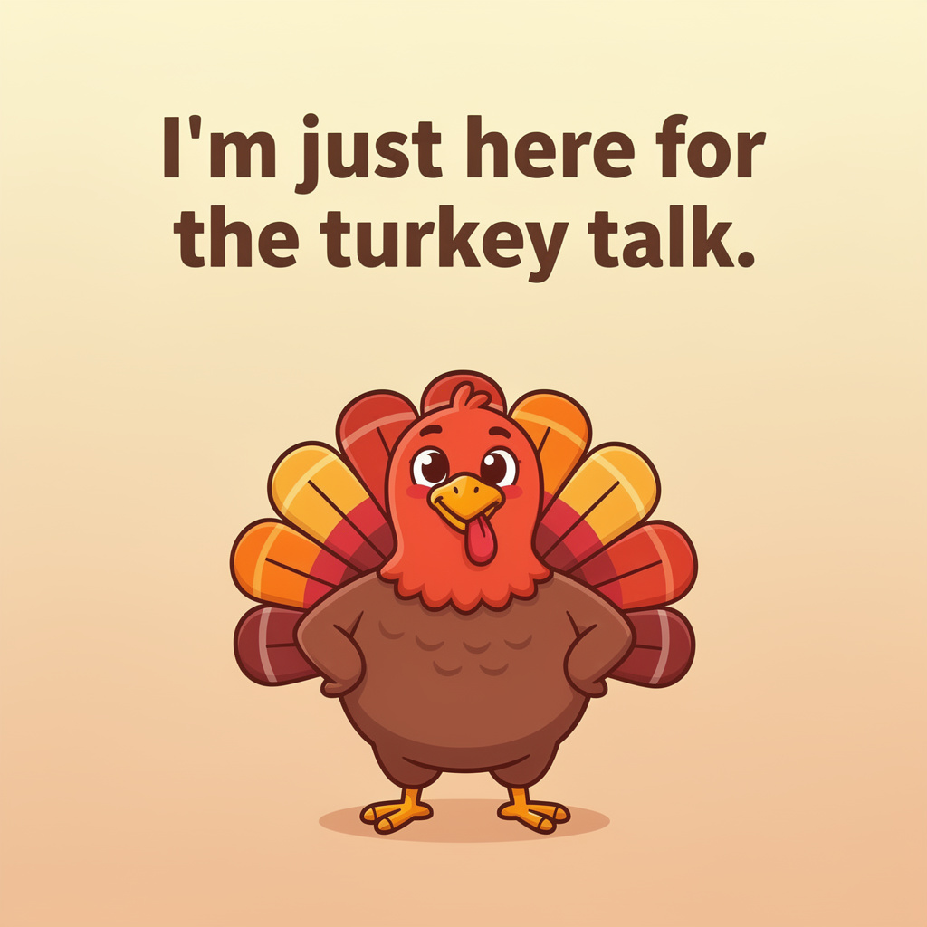 Turkey Puns for Work: turkey pun illustration