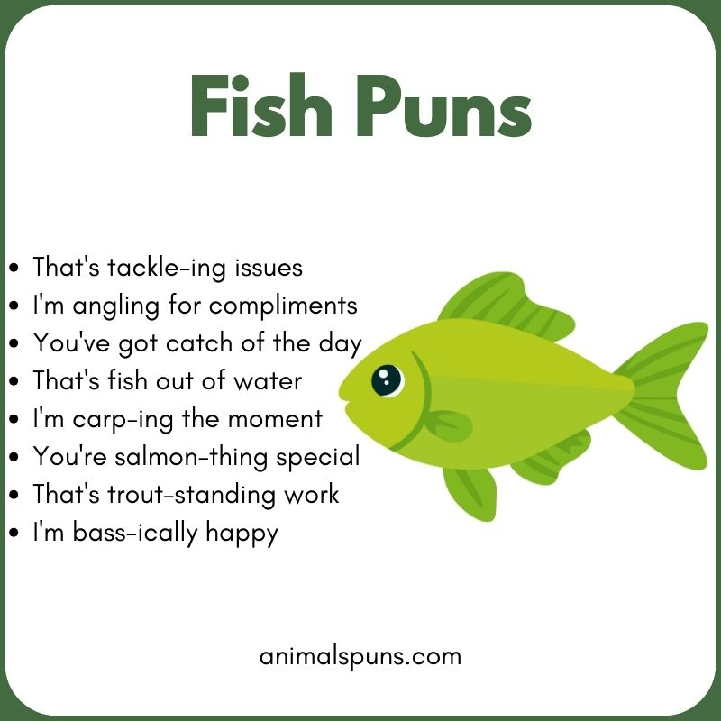 Shellfish Puns for Crabs and Lobsters: fish pun illustration