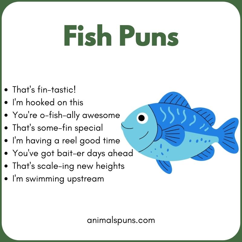 Best Fish Puns of All Time: fish pun illustration