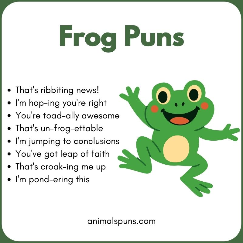 Cute Frog Love Puns That Actually Work: frog pun illustration