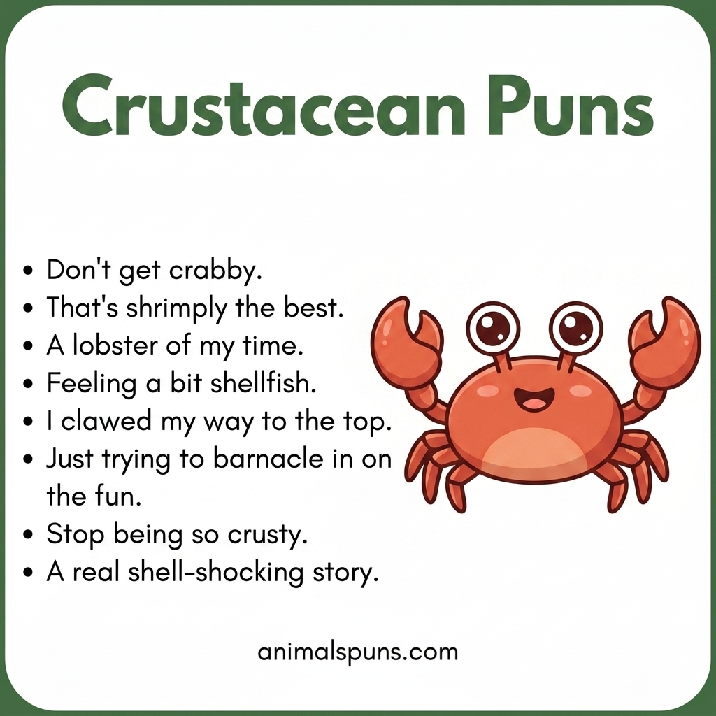 Lobster Puns for Fancy Laughs: crustacean pun illustration