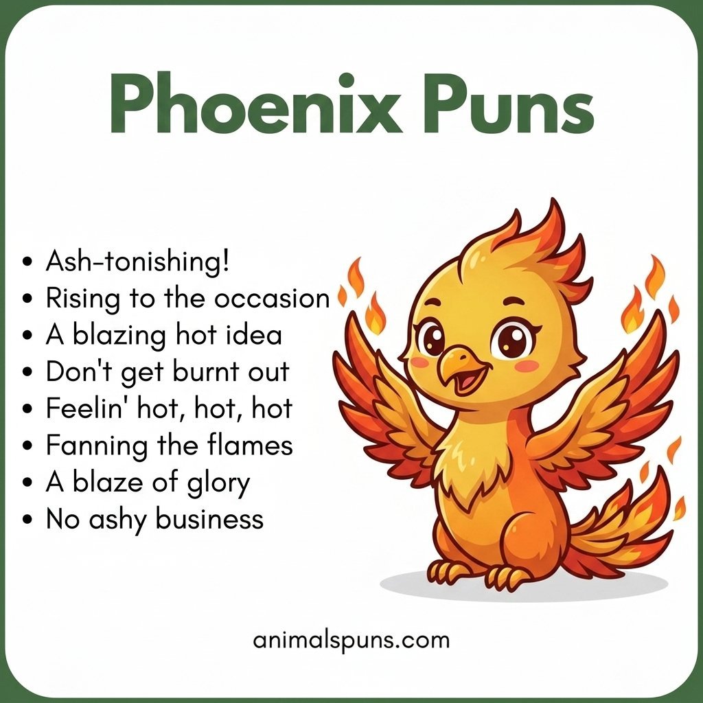 Best Phoenix Puns of All Time: phoenix pun illustration