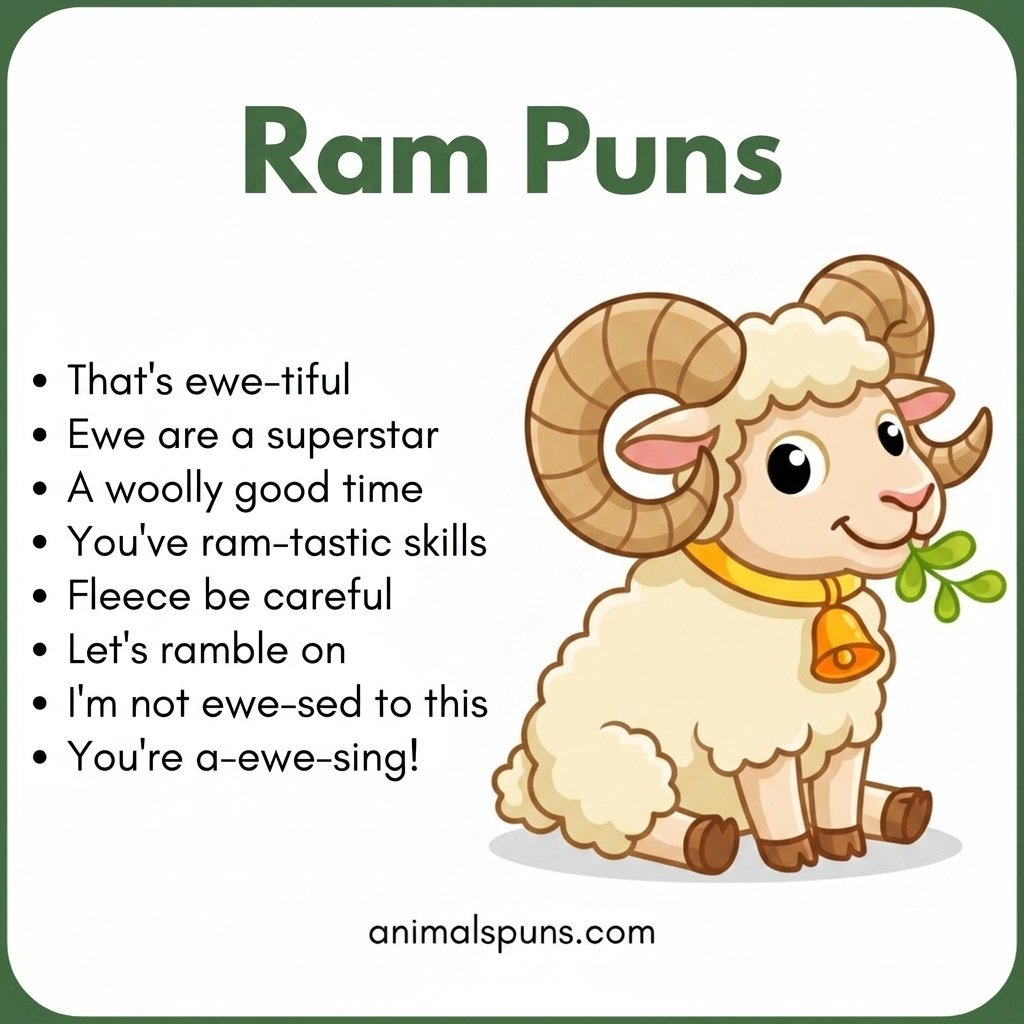 Best Ram Puns and Jokes of All Time: ram pun illustration