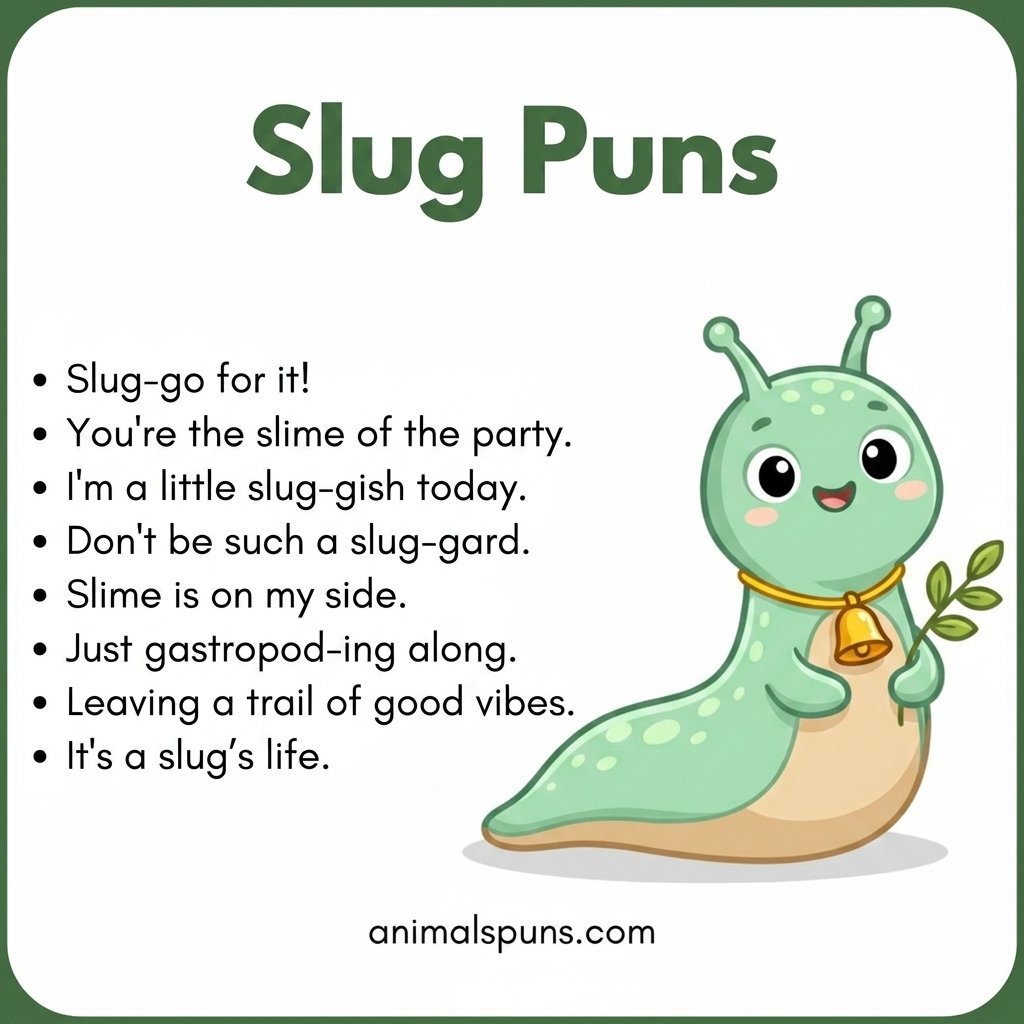 Best Slug Puns and Jokes of All Time: slug pun illustration