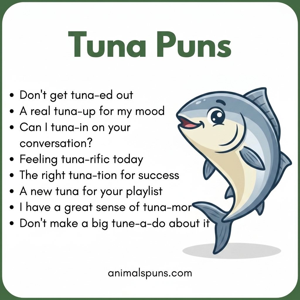 Best Tuna Puns of All Time: tuna pun illustration